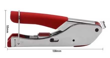 Alicate Cravar Cabo Coaxial Crimpar RG6 RG59