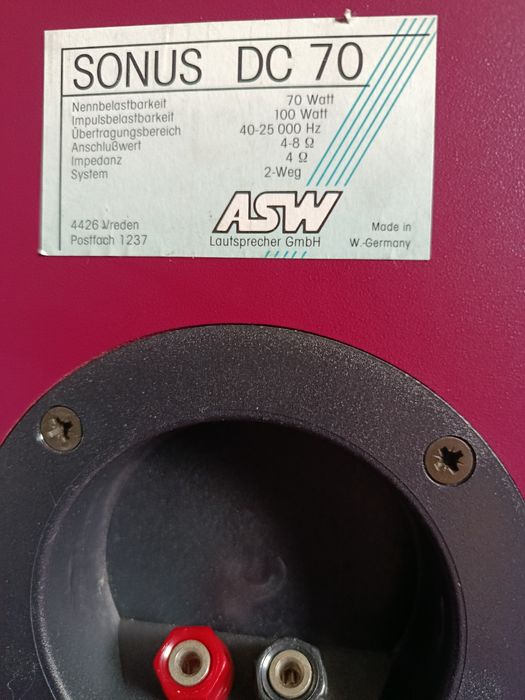 Kolumny głośnikowe ASW  Sonus DC 70