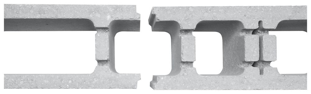 Betonowy pustak szalunkowy / kostka szalunkowa 49x20x20 cm