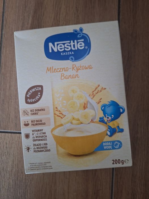 Kaszki dla dzieci mleczko ryżowa banan 24 opakowania