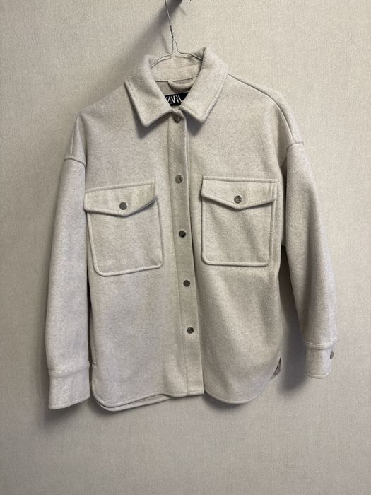 Тепла сорочка zara xs-s молочна