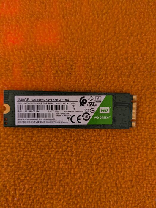 М.2 SSD диск 240GB WD Green