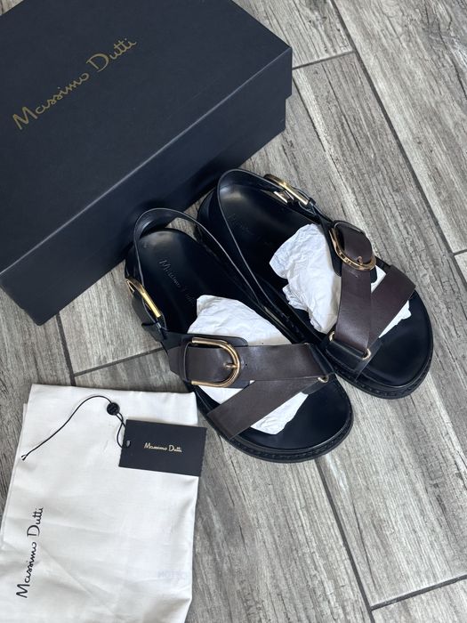 Сандалі Massimo Dutti киричневі чорні