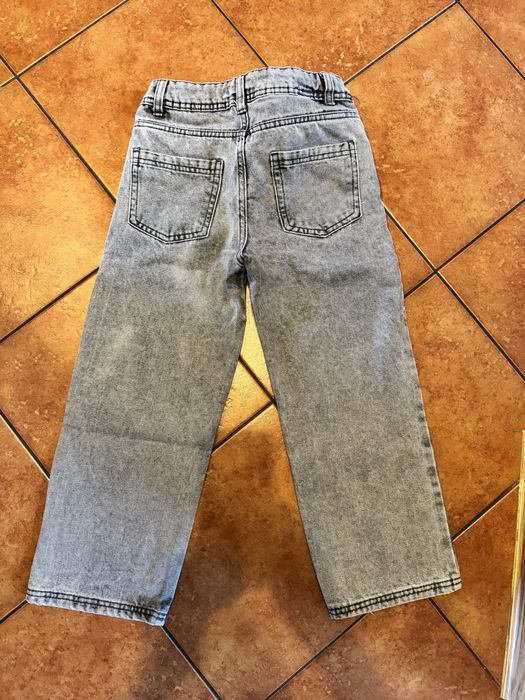 Jeansy dziewczce 128