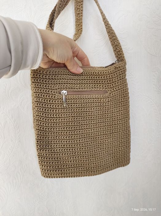 Плетена сумка кросбоді