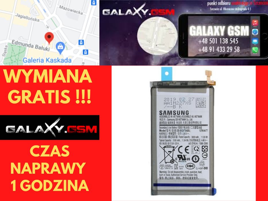 Samsung S10e G970 Wym Oryginał Bateria Szczecin