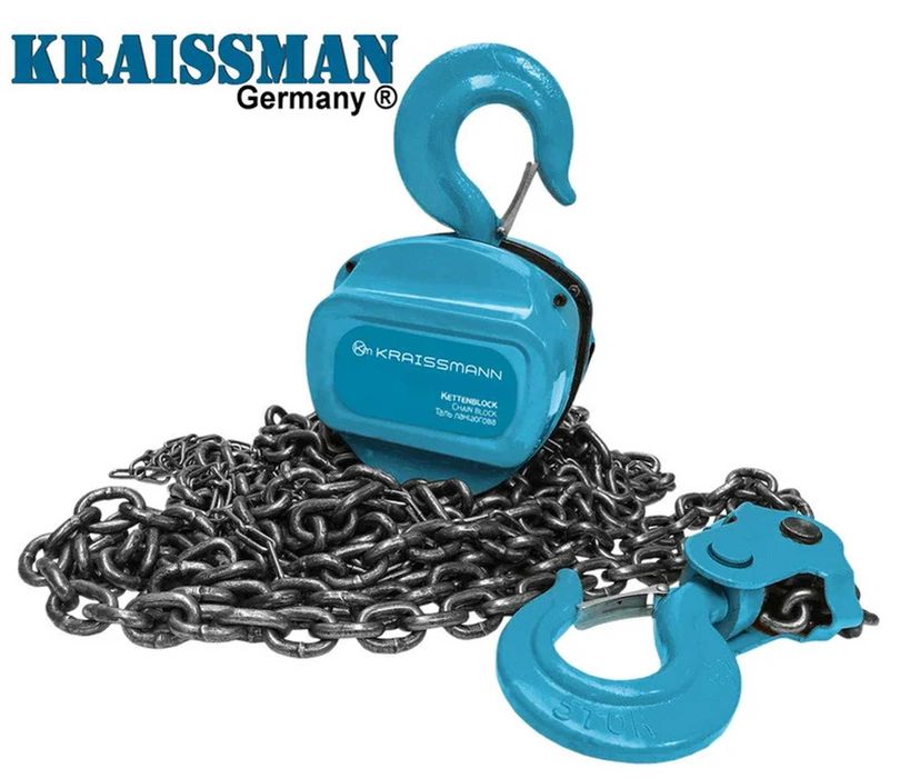 Продам Таль цепная механическая Германия KRAISS 1000Кг Лебедка Талька