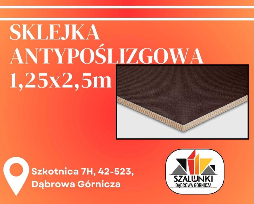 Sklejka wodoodporna antypoślizgowa 21mm płyta