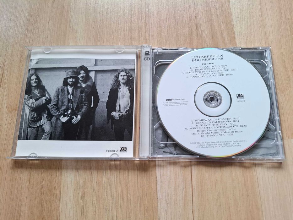 Led Zeppelin BBC Sessions 2xCD oryginał Atlantic rock klasyka
