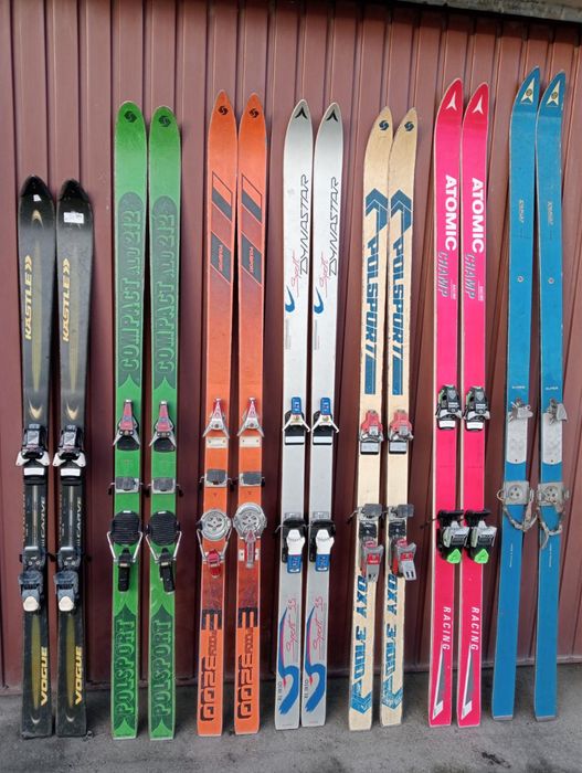 Narty 190cm, 180 cm 5x 170 cm, 160 cm CENA ZA JEDNĄ PARĘ