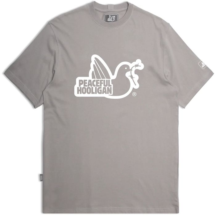 Peaceful Hooligan / Outline Dove T-Shirt / Chiseled Stone