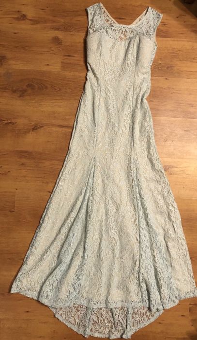 Suknia długa maxi błękitna syrena