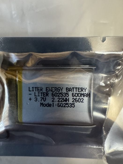 Аккумулятор Liter Energy Li-Pol 602535 3.7V 600 мА·ч