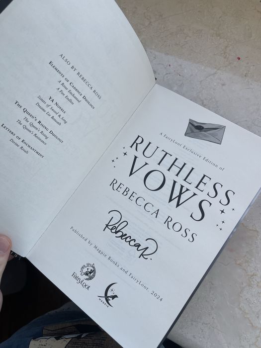 Ruthless vows-Rebecca Ross