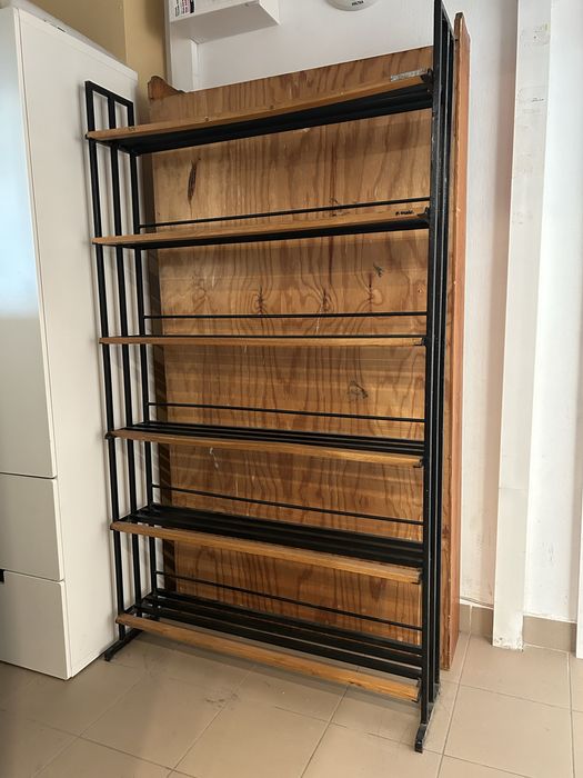 Regał, metalowy, vintage