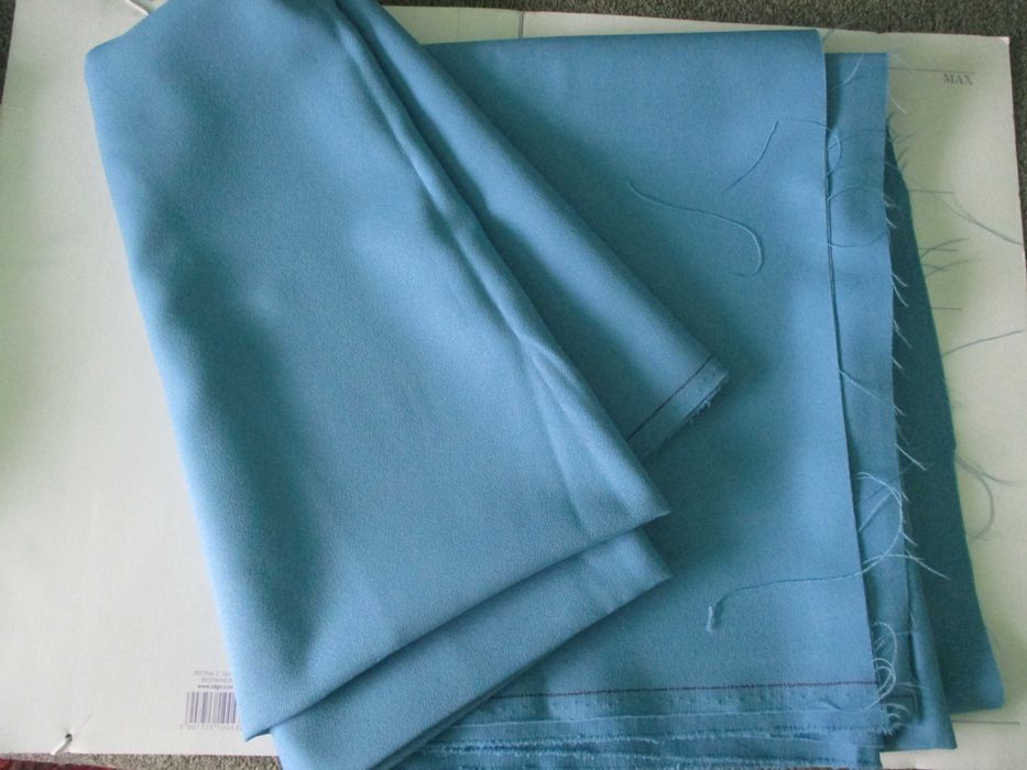 kupon cienka żorżeta niebieska