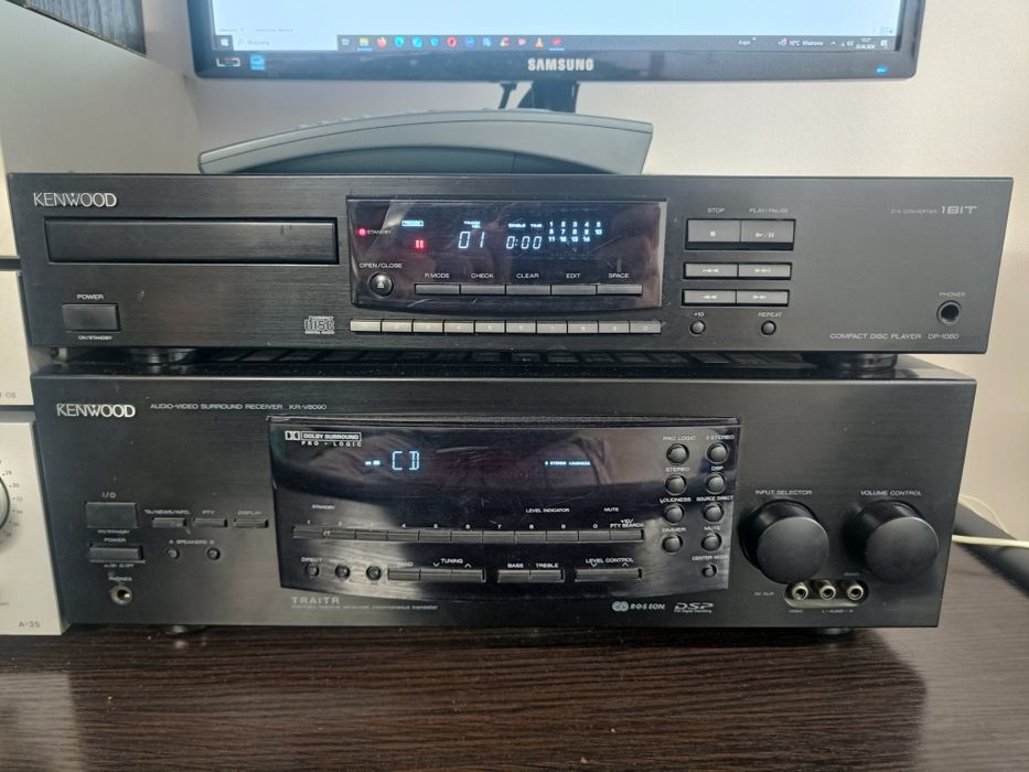 Amplituner Kenwood kr 8090 z odtwarzaczem CD  DP1050