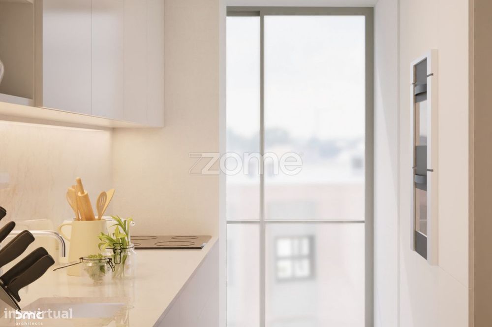 Apartamento T2 com varanda, garagem e arrumo - Unique Padrão da Lég...