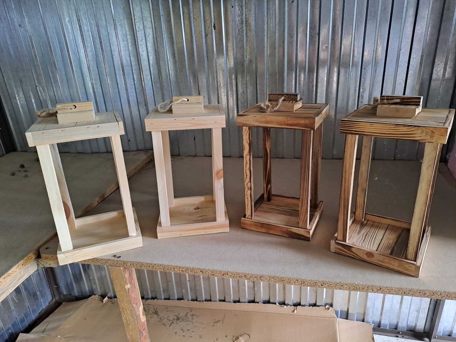 Drewniany Lampion      inne   art.  z drzewa  ilości hurtowe