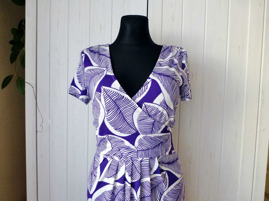 Hobbs London kopertowa letnia sukienka  S