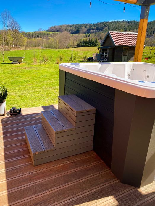 "WEZUWIUSZ" 6 osobowe Jacuzzi, Balia ogrodowa, Gorąca beczka, SPA