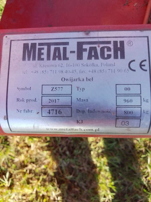 Owijarka metal fach Z577