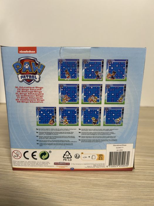 Gra edykacyjna Bingo Psi Patrol nr.7353