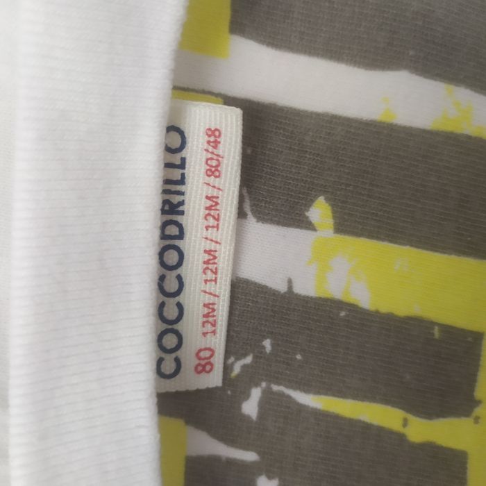 Komplet koszulka t-shirt i spodenki Coccodrillo rozmiar 80 jak nowy