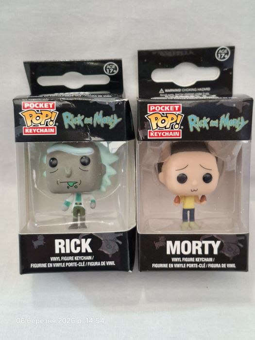 Фигурки брелоки фанко поп Рик и Морти Rick and Morty Рік Морті
