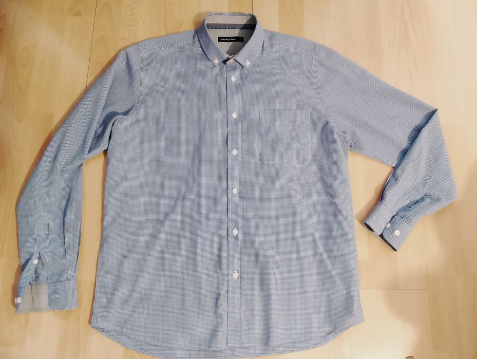 Koszula męska klasyczna kratka rozm L