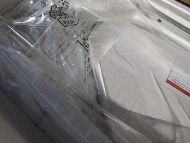 Regał narożny na książki biały 5 poziomów z metalową ramą podłogowy