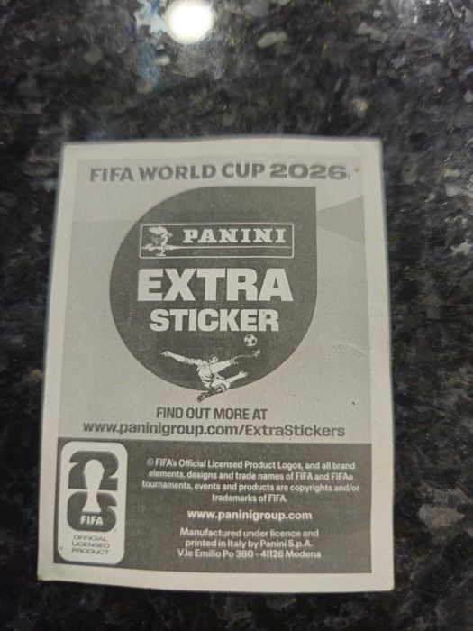 Cromo Mundial Futebol 2026 EXTRA Sticker Roxo Vinícius Júnior