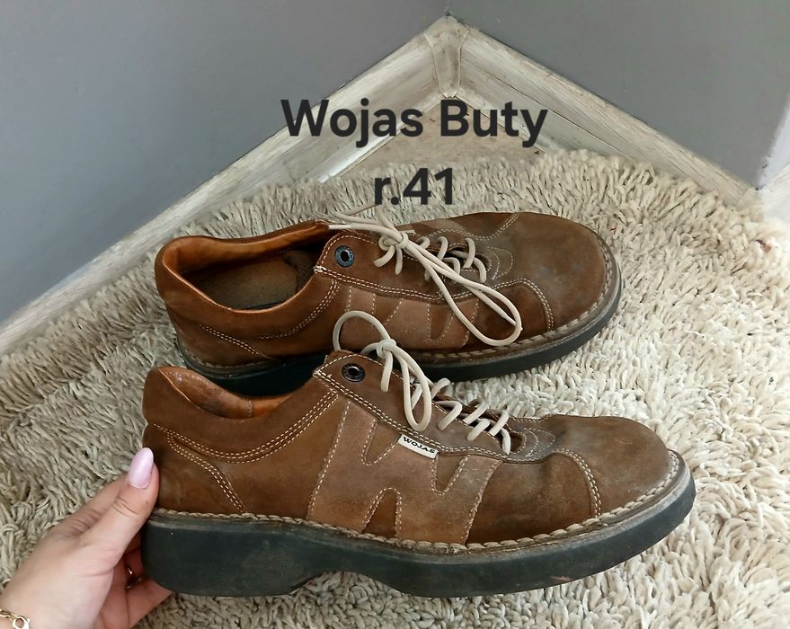Wojas Buty Męskie Solidne Brązowe r.41