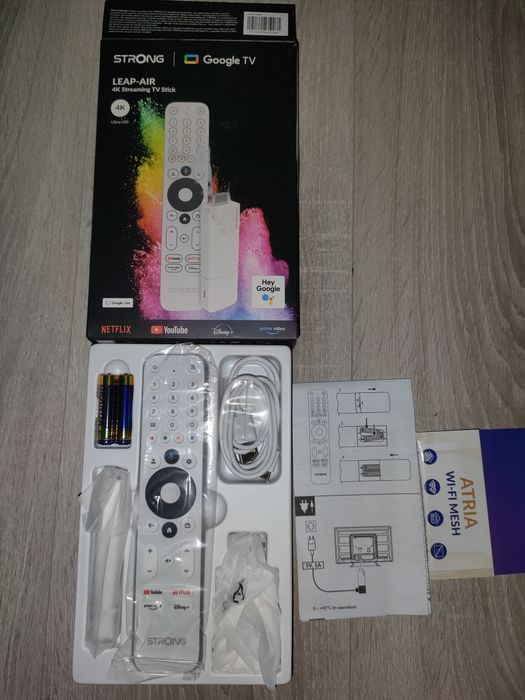Odtwarzacz multimedialny Strong LEAP-AIR 4K Google TV Stick Android