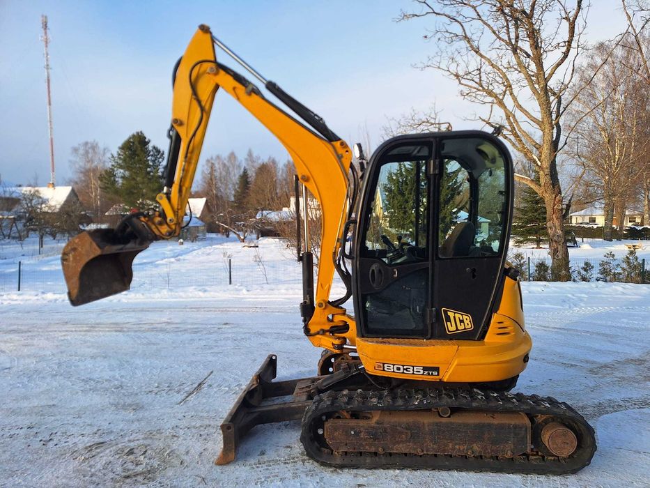 Minikoparka Jcb 8035 Zts stan bdb yoistick 2 łyżki nie Kubota