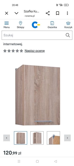 Szafka wisząca  40 dąb sonoma