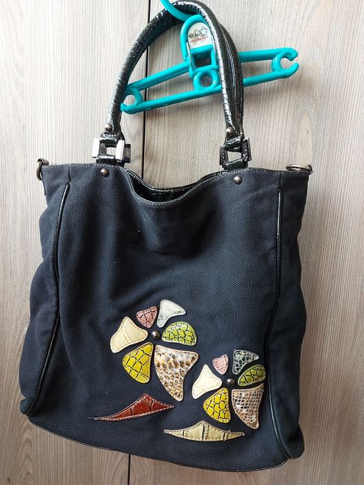 Torba shopperka, płótno A4 David Jones