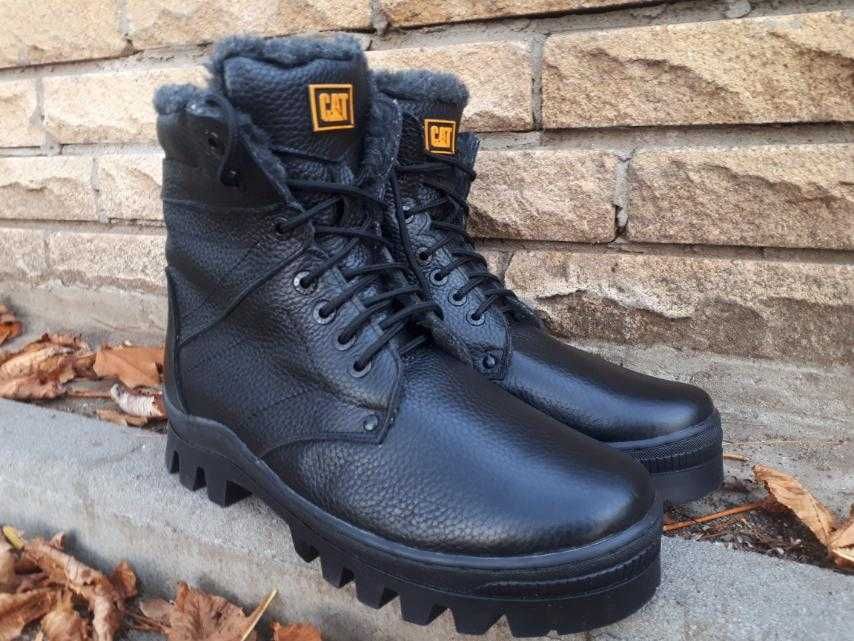 Берцы, Берци, Ботинки, Черевики, мужские зимние кожа на меху до 50р