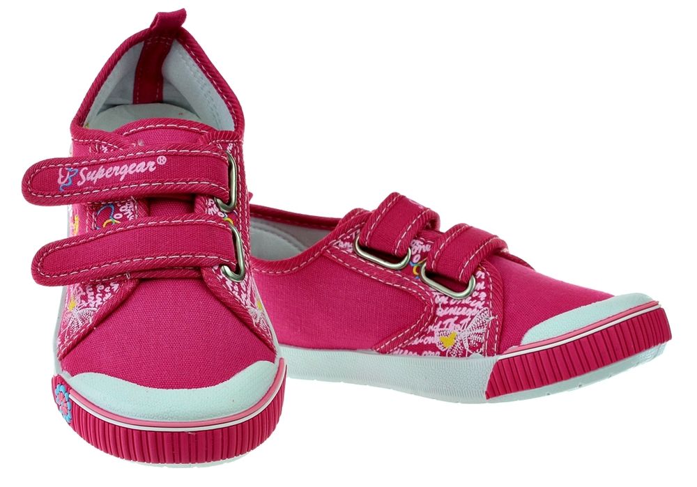Tenisówki buty sportowe na rzep fuksja dziecięce 6254 rozm. 27