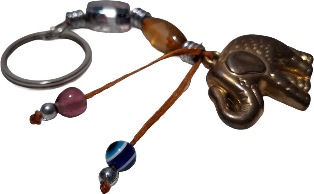 Breloczek handmade, słoń, 4cm, 12,5cm (Brelok)