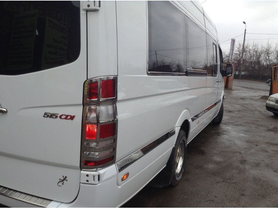 Mercedes Sprinter W906 2006-2018 Молдинги на двері нерж ExtraLong