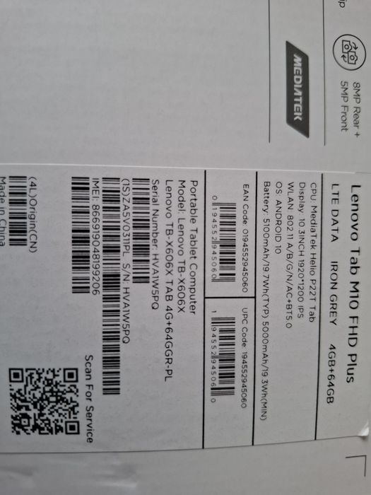 Tablet Lenovo tabM10