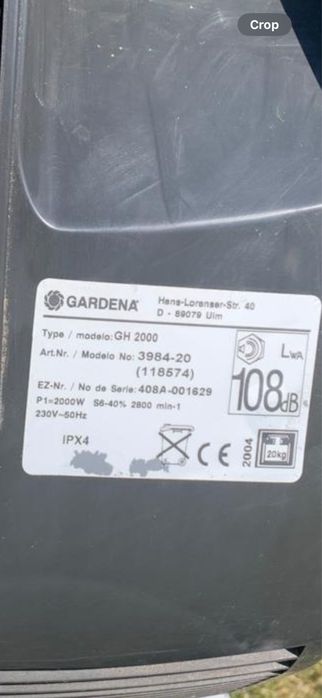Rozdrabniacz do gałęzi Gardena