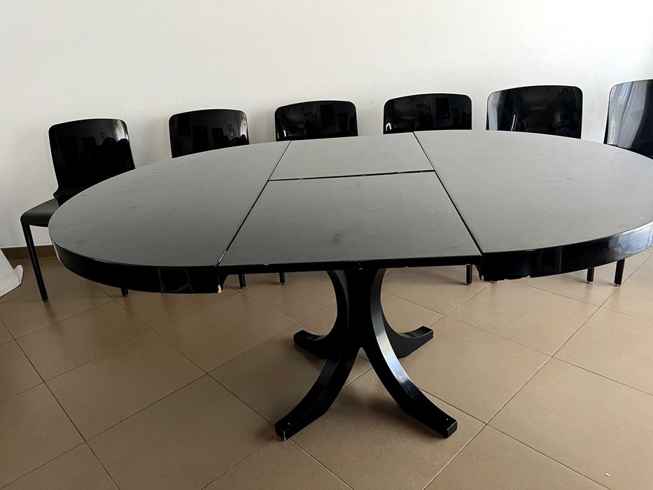 mesa de jantar extensivel lacada