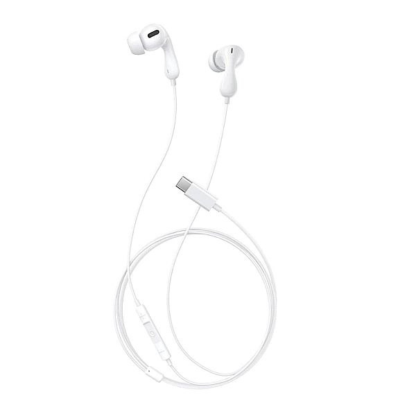 Słuchawki Baseus Encok CZ20 dokanałowe przewodowe USB-C - białe