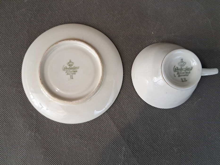 Filiżanka porcelanowa do espresso Winterling, złocona