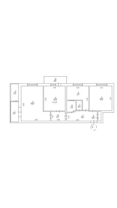 3-комнатная квартира по адресу ул. Пр Тычины (площадь 61 м²) - Atlanta.ua - фото 17