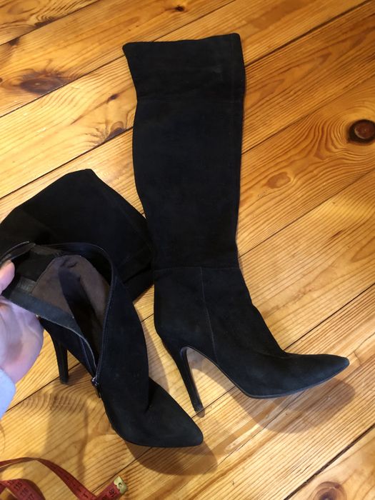 Ботфорты замш натуральные