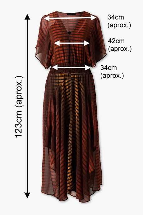 Vestido midi assimétrico da C&A Yessica Premium T: 36 Novo c/etiqueta