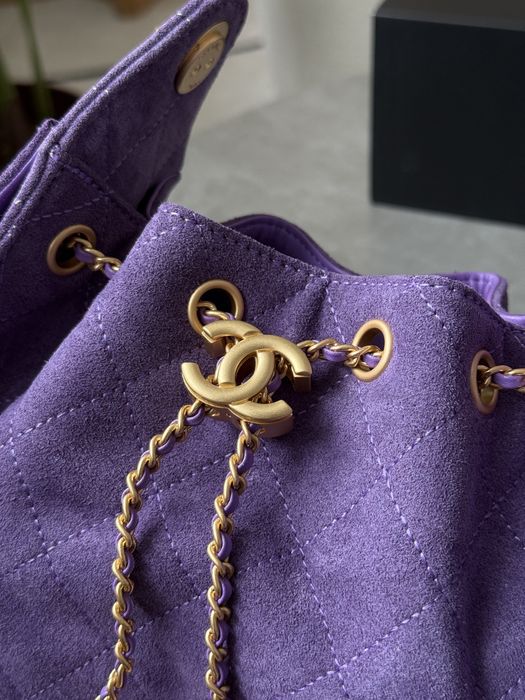 Сумка Chanel 25 Mini Handbag Suede Purple